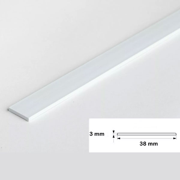 1 Metre Architrave Cover Durable PVC Flat Trim