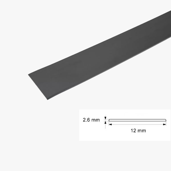 1 Metre Durable PVC Flat Bar in Multiple Sizes