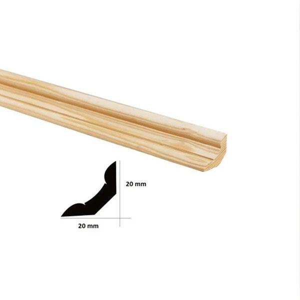 1m Pine Scotia Decorative Wooden Timber Edging Trim Moulding Beading