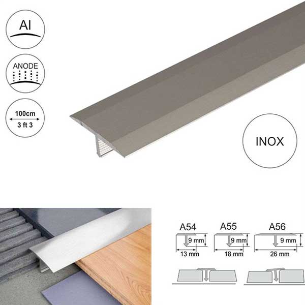 26mm Anodised Aluminium Threshold Trim T Bar Transition Trim For Tiles