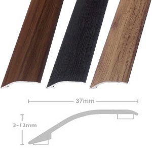 37mm Ramp Reducer Laminate Threshold Door Bars Profile Edge Strip Plate Stick Down 