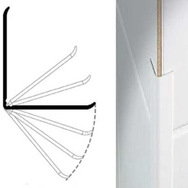 5m White Flexible Angle Trim For Wall and Ceiling Corners