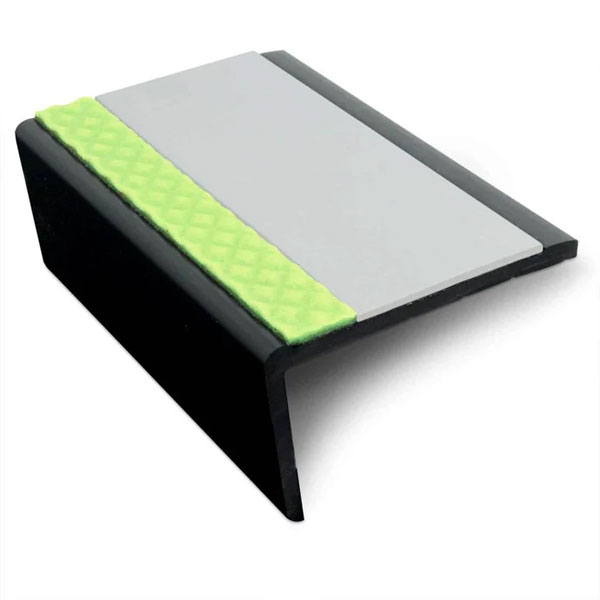 62.5mm x 35mm Aluminator Slimline PVC Non Slip Stair Nosing