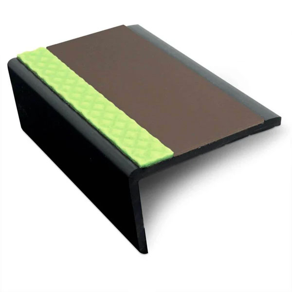 62.5mm x 35mm Aluminator Slimline PVC Non Slip Stair Nosing
