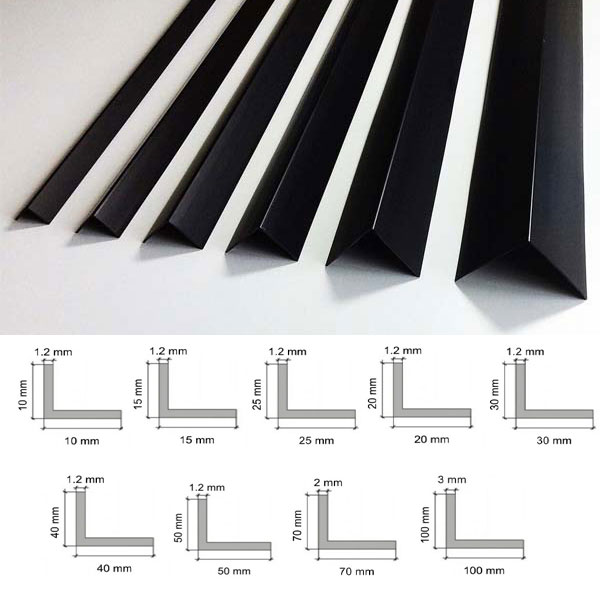  90 Degree Plastic PVC Corner 2.5m Long Angle Trim 