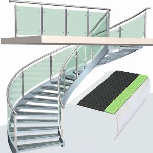 Aluminator Slimline stair nosing UK