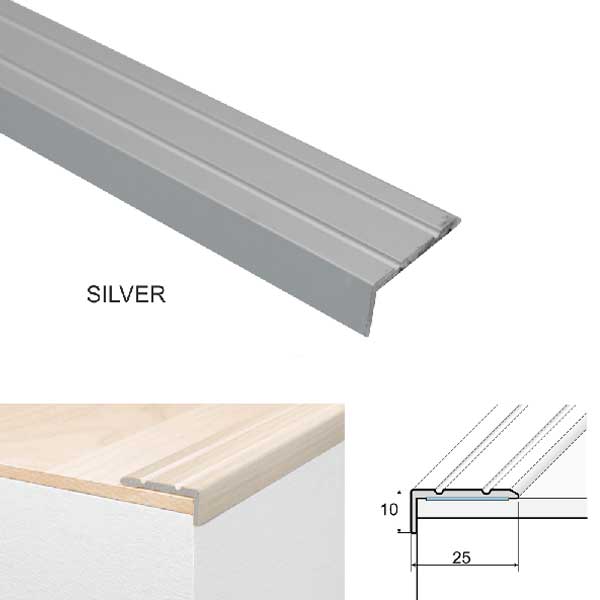 Aluminium Anti Non Slip Stair Edge Nosing