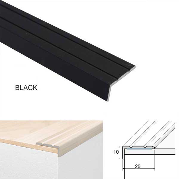 Aluminium Anti Non Slip Stair Edge Nosing