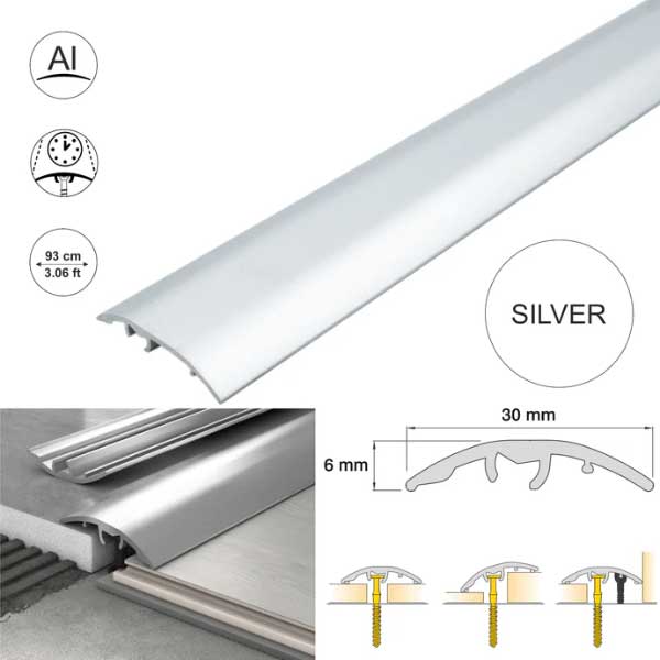 Aluminium Door Threshold Strip 30mm Floor Trim for Multi-Purpose