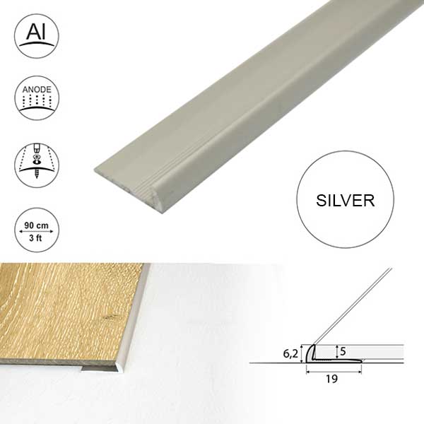 Aluminium Door Thresholds for Luxury Click Vinyl Flooring