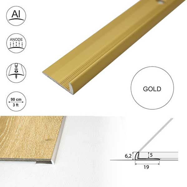 Aluminium Door Thresholds for Luxury Click Vinyl Flooring