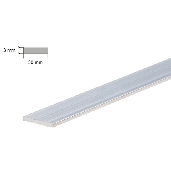 Aluminium Flat Bar / Plate - 2 Meter Long