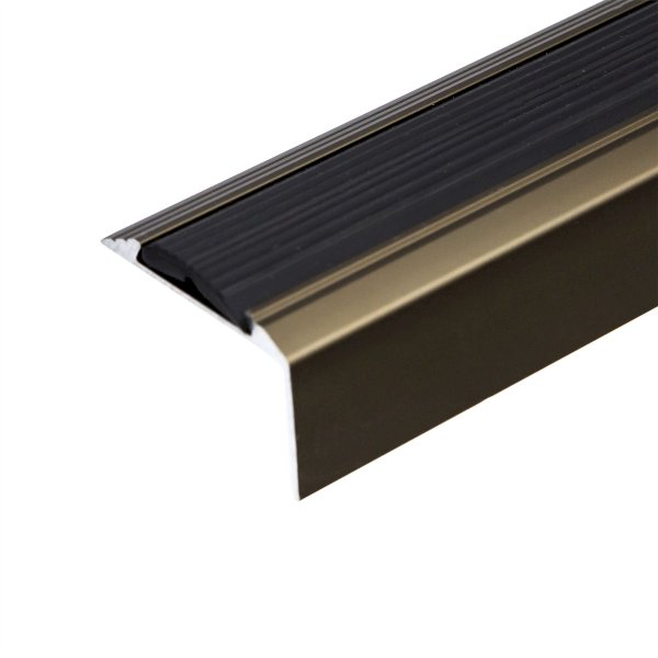 Aluminium Self Adhesive Anti-Slip Stair Nosing Edge Trim Rubber
