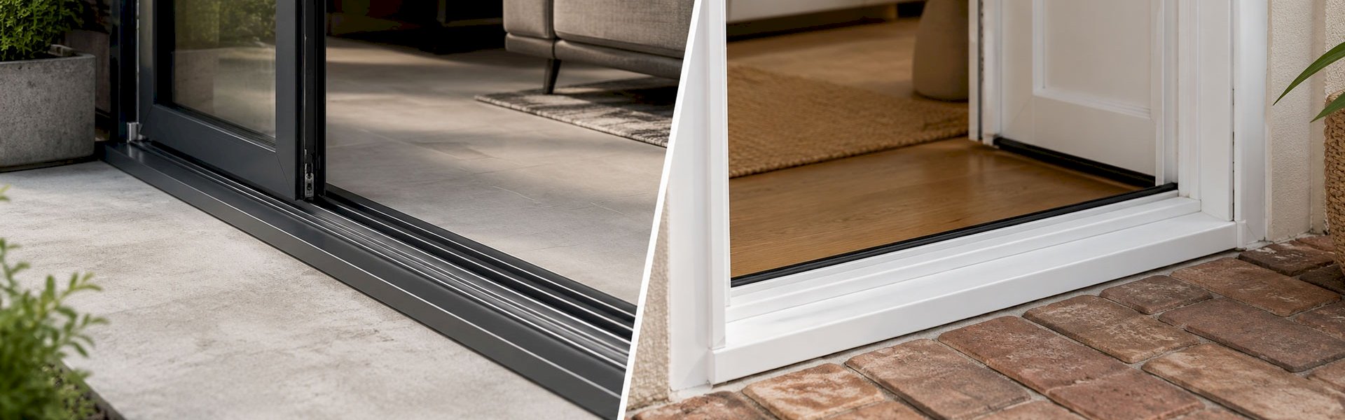 Aluminium and uPVC Door Threshold Comparison Guide