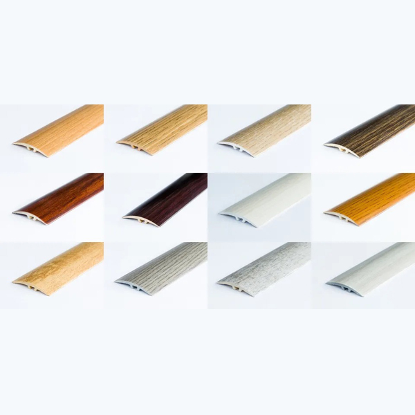 Aluminium Wood Effect Door Edging Laminate Floor Trim Threshold - 1.8m Long 