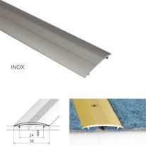 Aluminum Twin Grip Joining Carpet to Carpet Threshold Strip