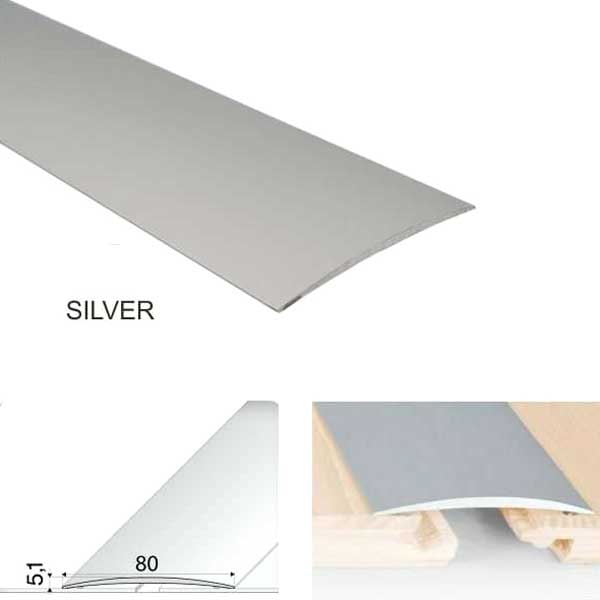 Anodised Aluminium Self Adhesive Door Threshold Floor Trim