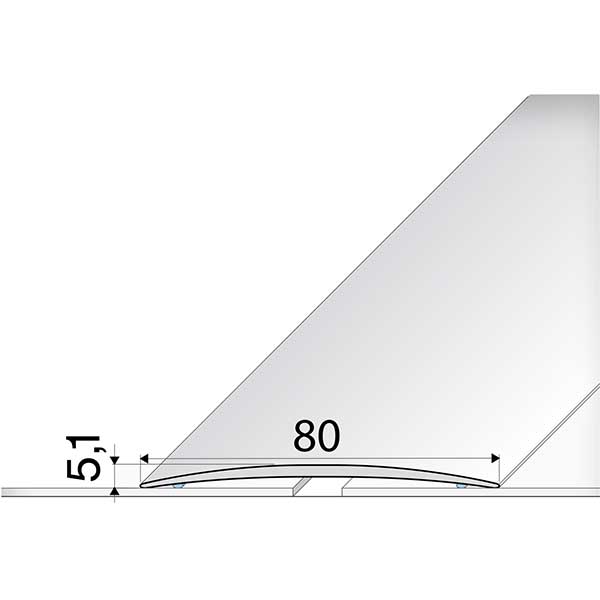 Anodised Aluminium Self Adhesive Door Threshold Floor Trim