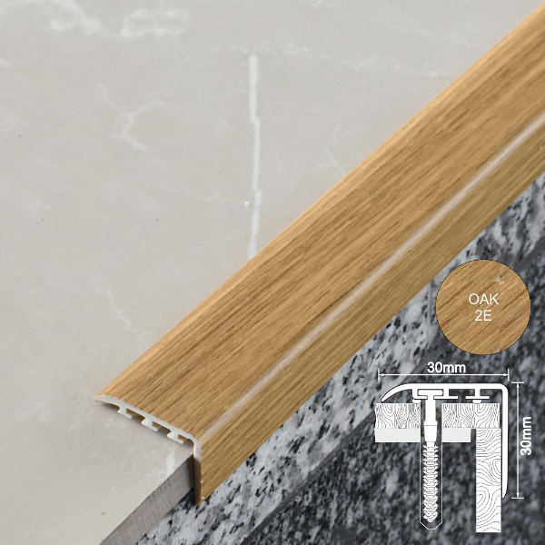Anti Slip UPVC Stair Nosing for Stair Treads
