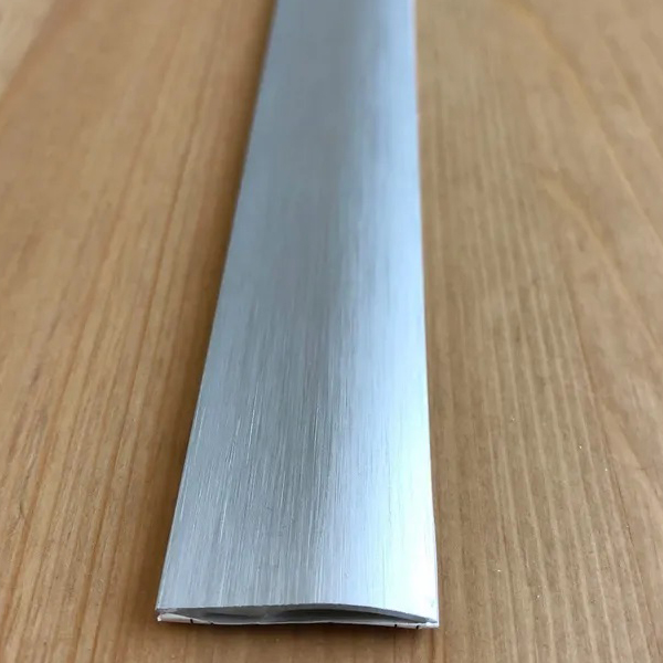 Brushed Aluminium Door Floor Bar Edge Trim Threshold Ramp - 26mm 