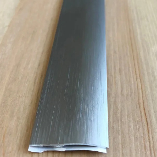 Brushed Aluminium Door Floor Bar Edge Trim Threshold Ramp - 26mm 