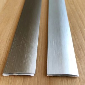Brushed Aluminium Door Floor Bar Edge Trim Threshold Ramp - 26mm 