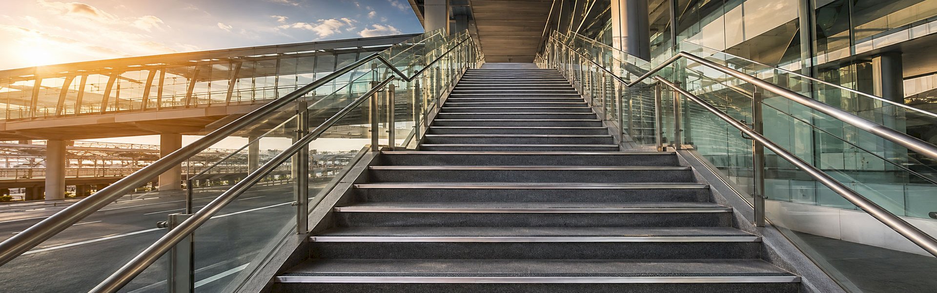 Anti-slip stair nosing for busy commercial buildings