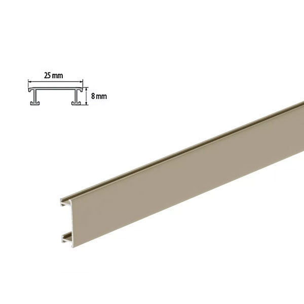 Decorative Aluminium Anodized Border Tile Strip - 2.5m Long 