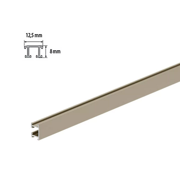 Decorative Aluminium Anodized Border Tile Strip - 2.5m Long 
