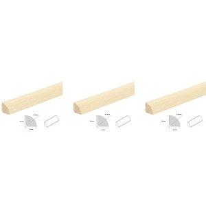 Decorative Pine Beading Wood Quadrant Moulding Flooring Trim Edging 
