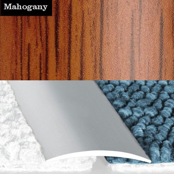 Flat Aluminium Wood Effect Self Adhesive Door Thresholds