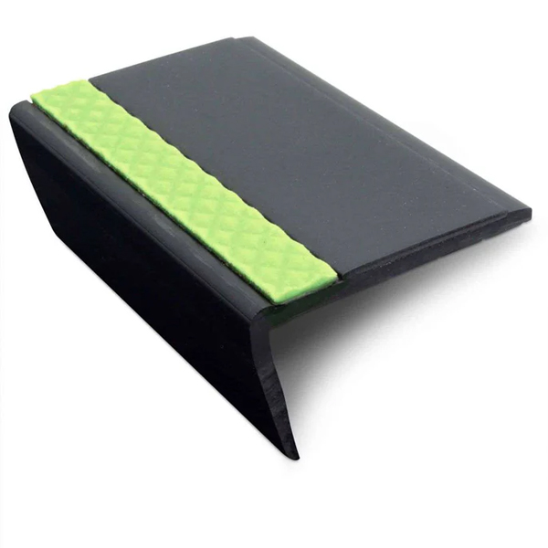 Heavy Duty PVC Non Slip Tredsafe 63mm × 35mm Hard Nose Commercial Stair Nosing