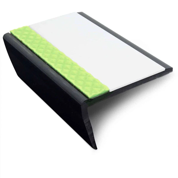 Heavy Duty PVC Non Slip Tredsafe 63mm × 35mm Hard Nose Commercial Stair Nosing