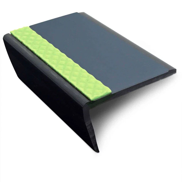 Heavy Duty PVC Non Slip Tredsafe 63mm × 35mm Hard Nose Commercial Stair Nosing