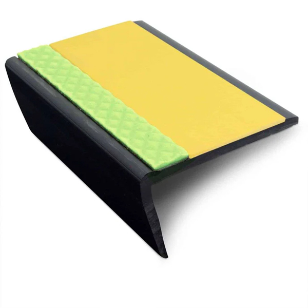 Heavy Duty PVC Non Slip Tredsafe 63mm × 35mm Hard Nose Commercial Stair Nosing