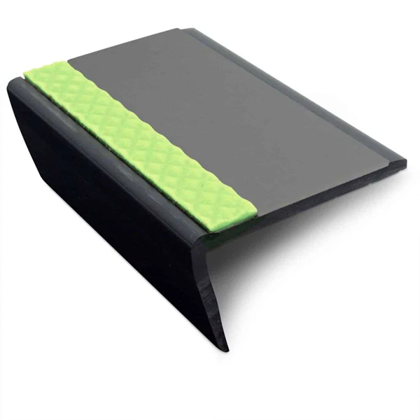 Heavy Duty PVC Non Slip Tredsafe 63mm × 35mm Hard Nose Commercial Stair Nosing