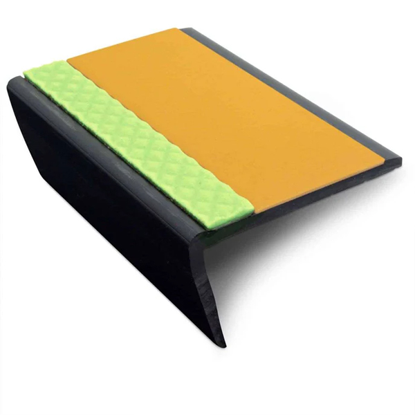 Heavy Duty PVC Non Slip Tredsafe 63mm × 35mm Hard Nose Commercial Stair Nosing