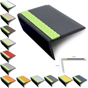 Heavy Duty PVC Non Slip Tredsafe 63mm × 35mm Hard Nose Commercial Stair Nosing