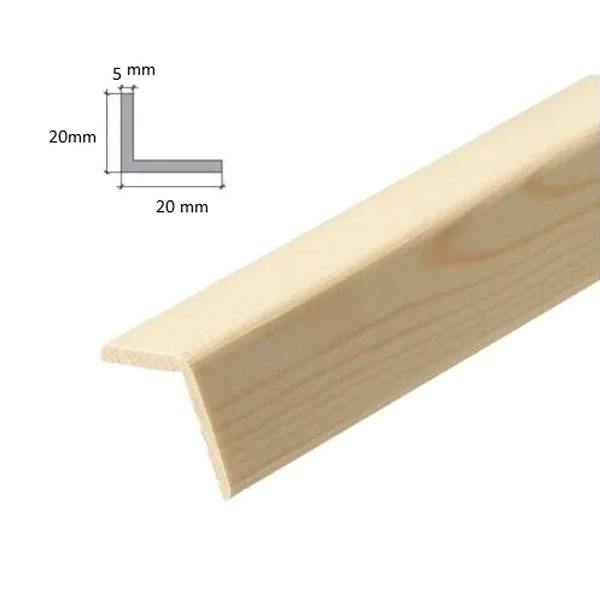 Moulding Beading Angle Pine Corner 2.4m Long Trim Wooden Timber Edging