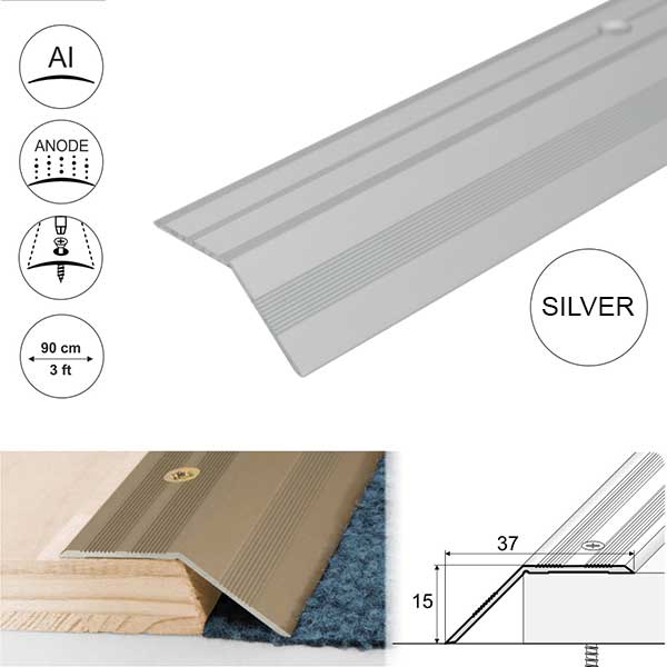 Non Slip Aluminium Door Floor Trim Carpet Thresholds Ramp