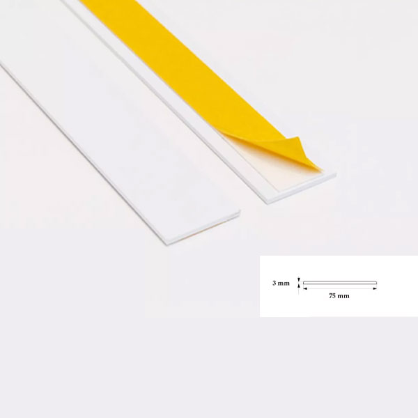 PVC Self Adhesive Architrave 1m Durable Flat Bar