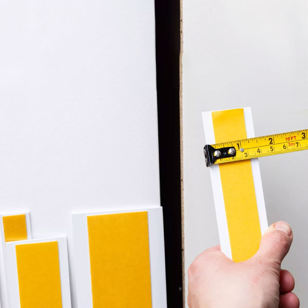 PVC Self Adhesive Architrave 1m Durable Flat Bar