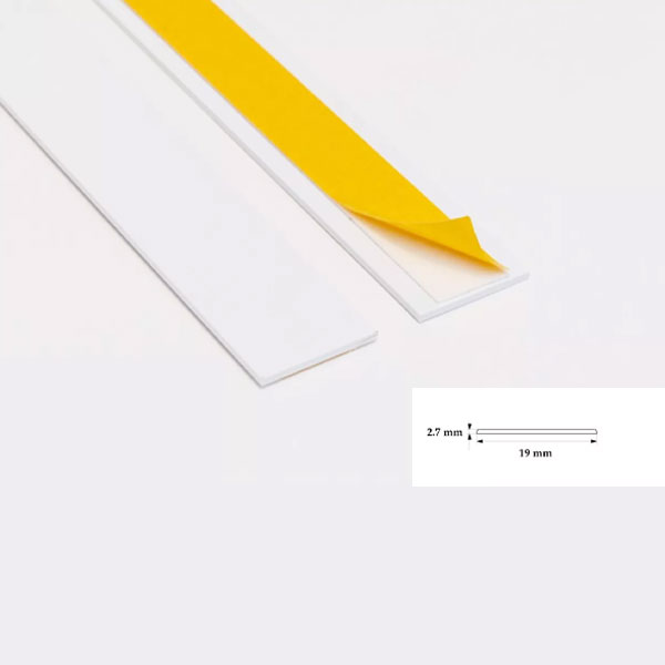PVC Self Adhesive Architrave 1m Durable Flat Bar