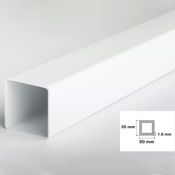 PVC Square Pipe, PVC Box Section & Plastic Square Tubes - 2.5m Long
