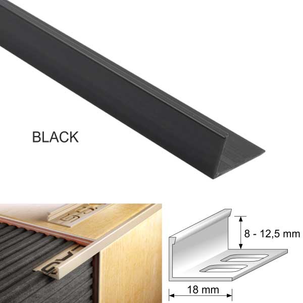 PVC Straight Edge L Shaped Tile Trim