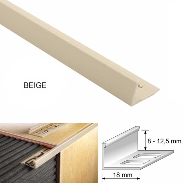PVC Straight Edge L Shaped Tile Trim