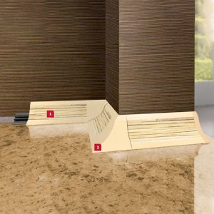 PVC Worktop Profile 2.5m Long Trim with 33mm Wide Edging Splashback Accessories