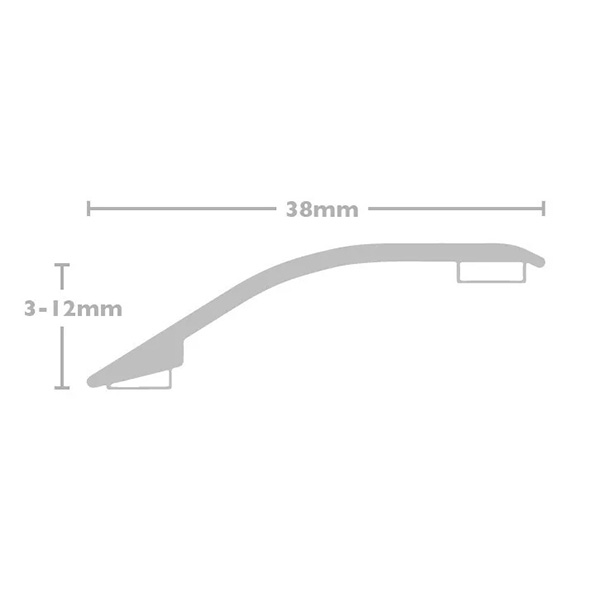 Ramp Reducer Laminate Threshold Door Bars Profile Edge Strip Plate Stick Down 