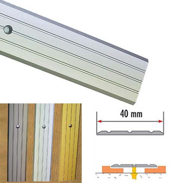 Screw Fix Aluminium Rail Drilled Robust For Doorways & Room Entryways