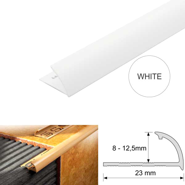 Round Edge PVC Tile Trims Quadrant Tile